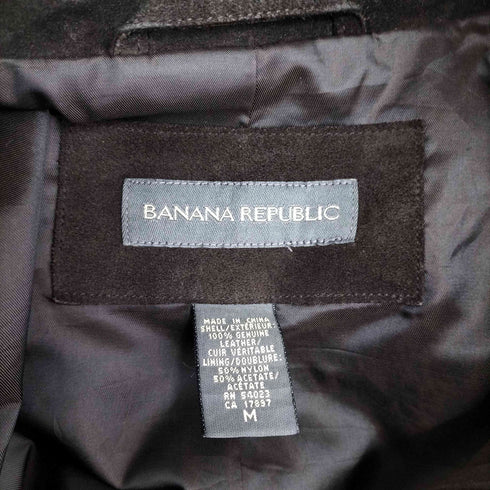 バナナリパブリック BANANA REPUBLIC 00s スウェードレザー スイングトップ メンズ JPN:M