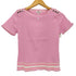 クレージュ courreges フリル リブライン ボートネックTシャツ レディース 38