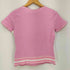 クレージュ courreges フリル リブライン ボートネックTシャツ レディース 38