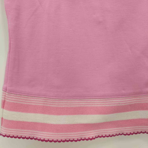 クレージュ courreges フリル リブライン ボートネックTシャツ レディース 38