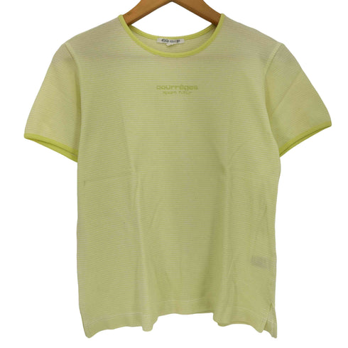 クレージュ courreges ロゴ 鹿の子 クルーネックTシャツ レディース 9