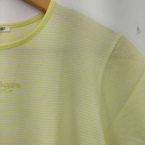 クレージュ courreges ロゴ 鹿の子 クルーネックTシャツ レディース 9