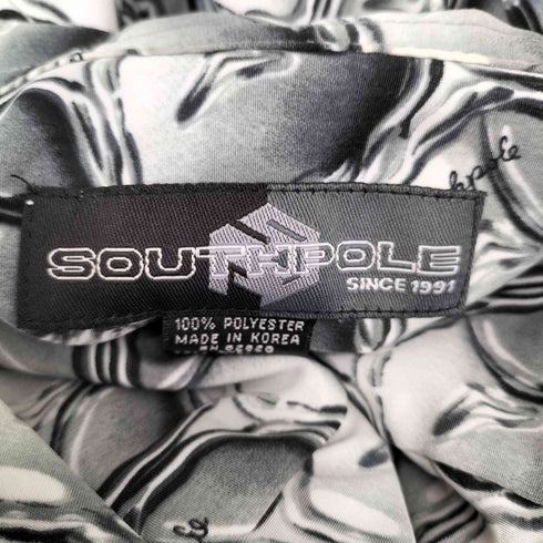 サウスポール SOUTHPOLE 総柄転写プリント S/S 開襟シャツ メンズ JPN:XL