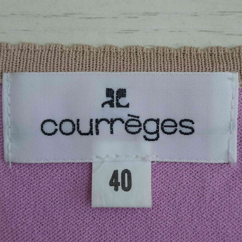 クレージュ courreges ナイロンレーヨン クローバー ニット レディース 40