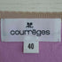 クレージュ courreges ナイロンレーヨン クローバー ニット レディース 40