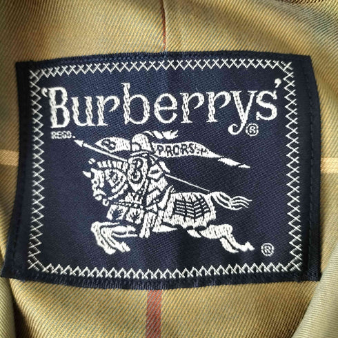 バーバリーズ BURBERRYS 裏地チェック 玉虫ステンカラーコート メンズ 170