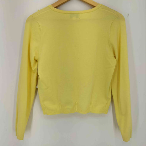 クレージュ courreges レーヨン混 蝶々 ビーズ カーディガン レディース 38