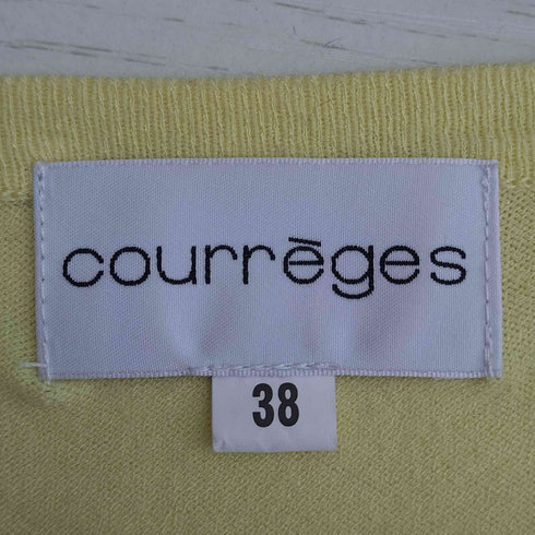 クレージュ courreges レーヨン混 蝶々 ビーズ カーディガン レディース 38