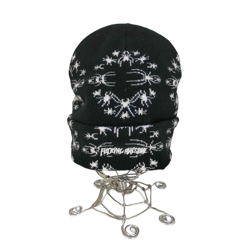 ファッキンオーサム FUCKING AWESOME Spider Stamp Cuff Beanie スパイダー ニットキャップ ビーニー メンズ