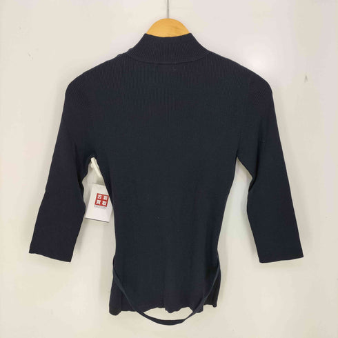 クレージュ courreges ベルトデザイン ハイネック リブニット レディース JPN:38