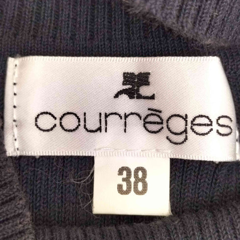 クレージュ courreges ベルトデザイン ハイネック リブニット レディース JPN:38