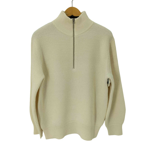 ビューティーアンドユースユナイテッドアローズ BEAUTY & YOUTH UNITED ARROWS 5ゲージ畦ハーフジップニットプルオーバー レディース