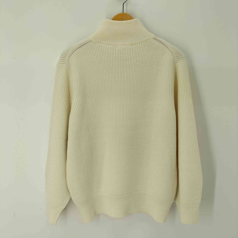 ビューティーアンドユースユナイテッドアローズ BEAUTY & YOUTH UNITED ARROWS 5ゲージ畦ハーフジップニットプルオーバー レディース