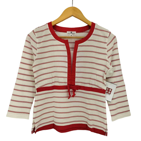 クレージュ courreges ボーダー レイヤードシャツ レディース JPN:38