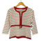 クレージュ courreges ボーダー レイヤードシャツ レディース JPN:38