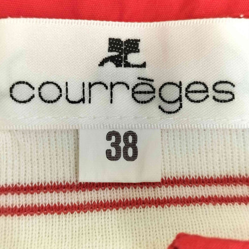 クレージュ courreges ボーダー レイヤードシャツ レディース JPN:38