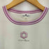 クレージュ courreges リブライン 花 ロゴ クルーネックニット レディース JPN:38