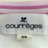 クレージュ courreges リブライン 花 ロゴ クルーネックニット レディース JPN:38