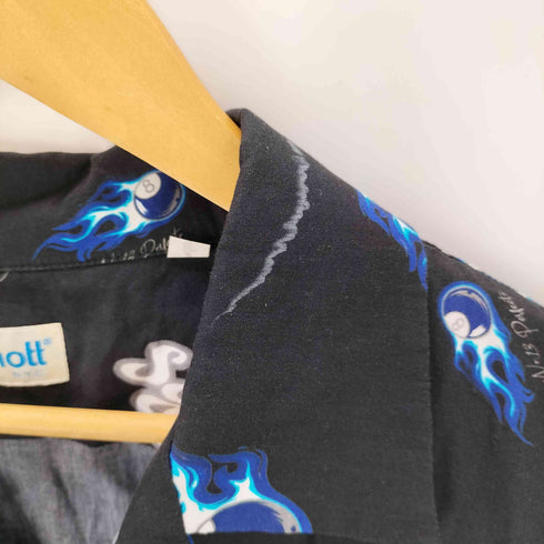 ショット Schott HAWAIIAN SHIRT 8-BALL メンズ import:L