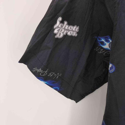 ショット Schott HAWAIIAN SHIRT 8-BALL メンズ import:L
