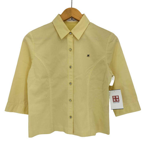 クレージュ courreges ロゴ 七分丈シャツ レディース 9R