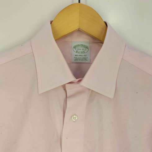ブルックスブラザーズ BROOKS BROTHERS MILANO FIT レギュラーカラー シャツ メンズ 15½-33