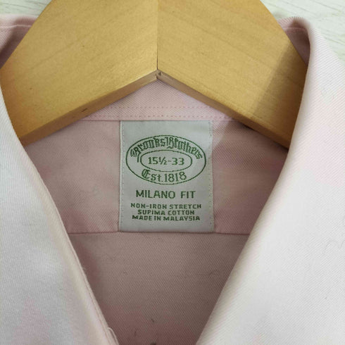 ブルックスブラザーズ BROOKS BROTHERS MILANO FIT レギュラーカラー シャツ メンズ 15½-33