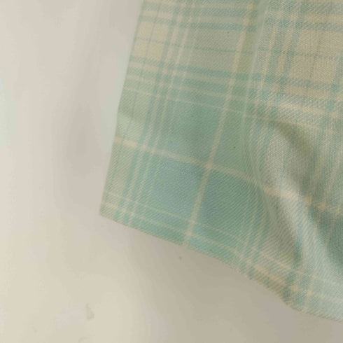 クレージュ courreges ウール ロゴ チェック プリーツスカート レディース 64-9