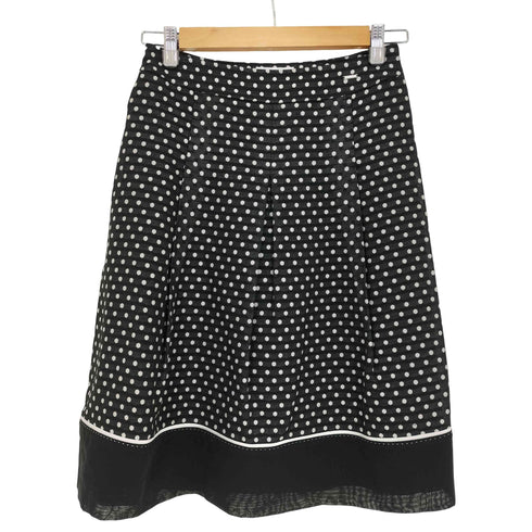 クレージュ courreges 水玉 ドット フレアスカート レディース JPN:38