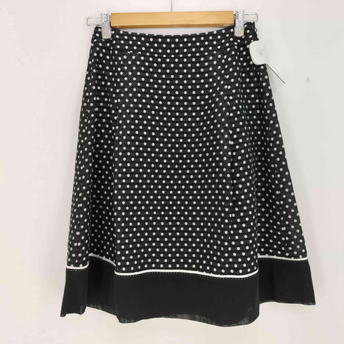 クレージュ courreges 水玉 ドット フレアスカート レディース JPN:38