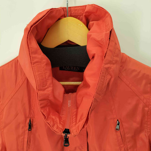 ローレンラルフローレン LAUREN RALPH LAUREN スタンドカラー フーデッドウインドブレーカー レディース M