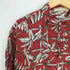 カンピアモダ CAMPIA MODA リーフ柄 レーヨン アロハシャツ メンズ import:L