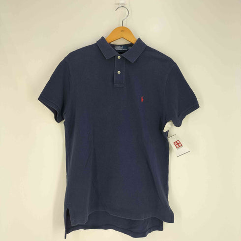 ポロバイラルフローレン Polo by RALPH LAUREN CUSTOM FIT ポニー刺繍 鹿の子 ポロシャツ メンズ import:M