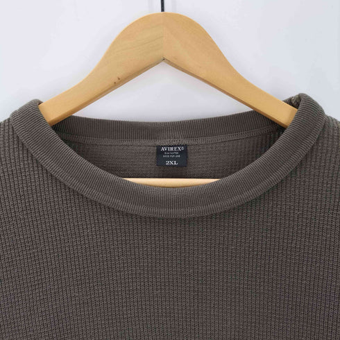 アヴィレックス AVIREX L/S RIB COMBAT T-SHIRT メンズ import:XXL