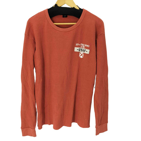 アヴィレックス AVIREX L/S BIG WAFFLE T-SHIRT メンズ import:XXL
