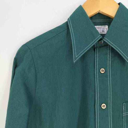 ジェーシーペニー JC Penney 70s デカ襟 ポケット付き ステッチ シャツ メンズ 16