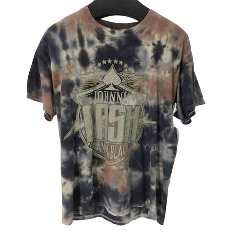CASH MAN IN BLACK タイダイ染 アーティストTシャツ メンズ import:L