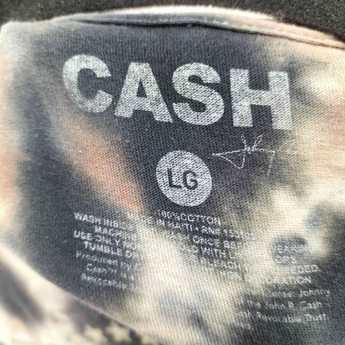 CASH MAN IN BLACK タイダイ染 アーティストTシャツ メンズ import:L