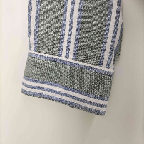 ギャップ Gap 90S USA製 デカタグ OLD ストライプ ボタンダウン L/S シャツ メンズ import:M