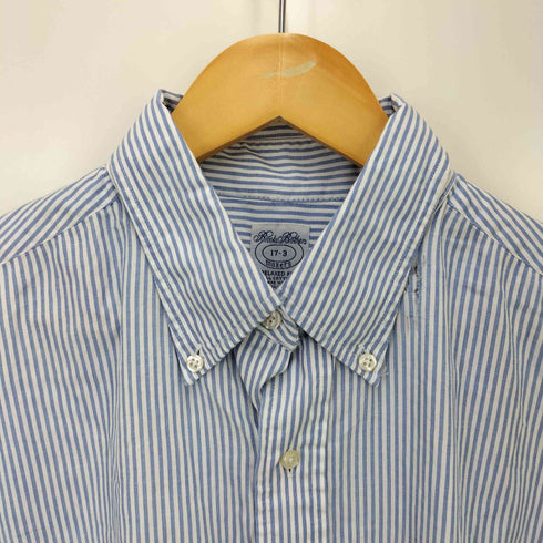 ブルックスブラザーズ BROOKS BROTHERS 90S USA製 makers RELAXED FIT ストライプ ボタンダウン L/S シャツ メンズ 17-3