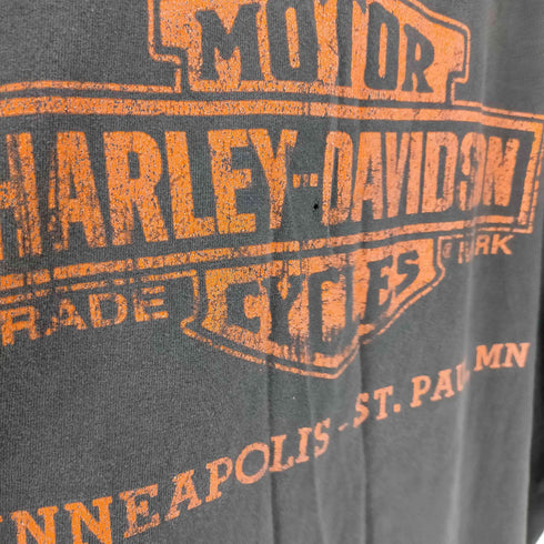 ハーレーダビッドソン HARLEY-DAVIDSON メキシコ製 プリントクルーネックTシャツ メンズ