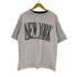 new york ダブルフェイス プリントクルーネックTシャツ メンズ