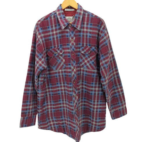 ノースウエストテリトリー NORTHWEST TERRITORY 裏地キルティング フラップポケット フランネル シャツ ジャケット メンズ import:XL