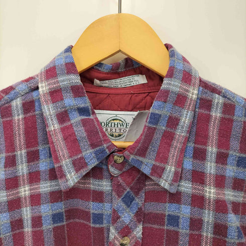 ノースウエストテリトリー NORTHWEST TERRITORY 裏地キルティング フラップポケット フランネル シャツ ジャケット メンズ import:XL