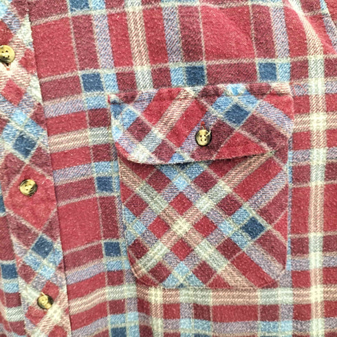 ノースウエストテリトリー NORTHWEST TERRITORY 裏地キルティング フラップポケット フランネル シャツ ジャケット メンズ import:XL