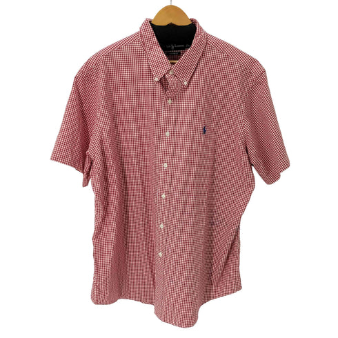 ラルフローレン RALPH LAUREN スモールポニー刺繍 ギンガムチェック BD S/S シャツ メンズ XXXL
