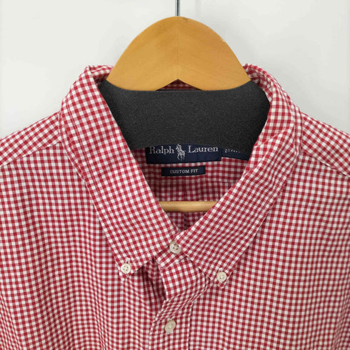 ラルフローレン RALPH LAUREN スモールポニー刺繍 ギンガムチェック BD S/S シャツ メンズ XXXL