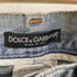 ドルチェアンドガッバーナ DOLCE&GABBANA イタリア製 エンブレムパッチ パッチワーク リペア加工 ダメージ ストレートデニムパンツ メンズ EUR:44-46