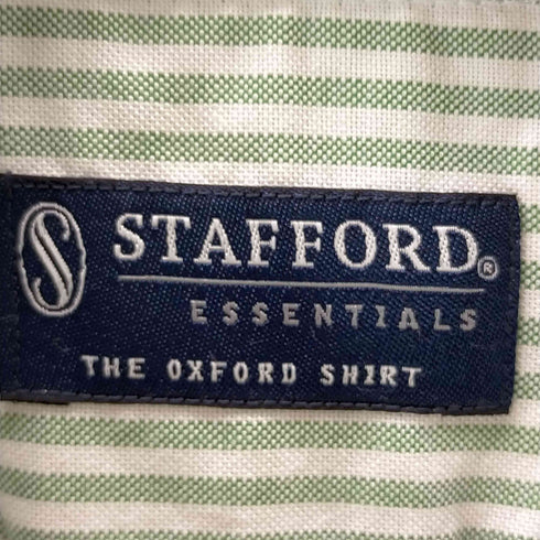 スタッフォード STAFFORD ボタンダウンストライプシャツ メンズ 16