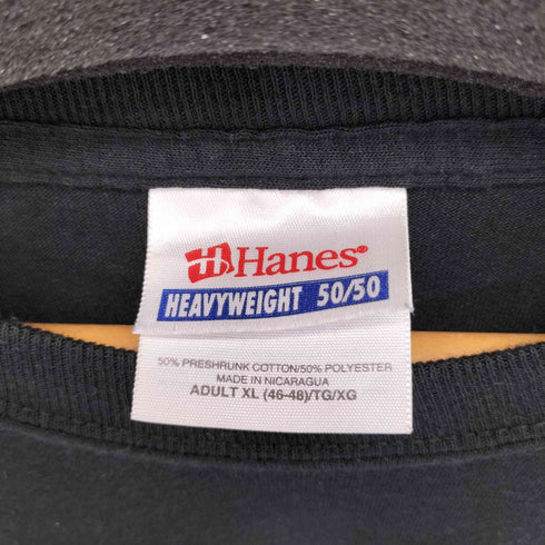 ヘインズ Hanes 00S HEAVYWEIGHT 50/50 フロント刺繍 S/S Tシャツ メンズ import:XL
